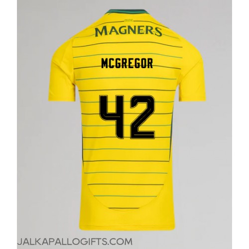 Celtic Callum McGregor #42 Vieraspaita 2024-25 Lyhythihainen